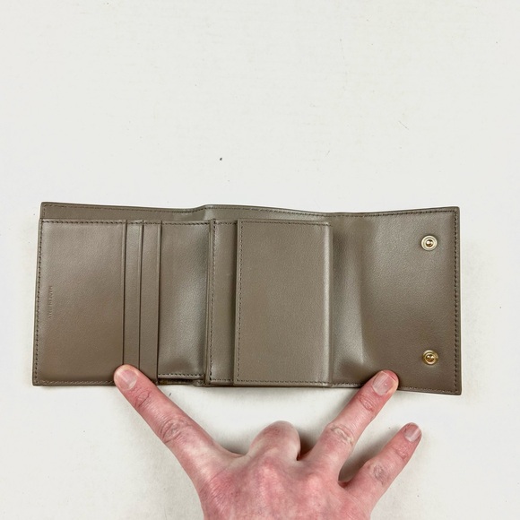 Celine Small Pebble Colored Trifold Wallet with Grained Calfskin - Picture 3 of 7